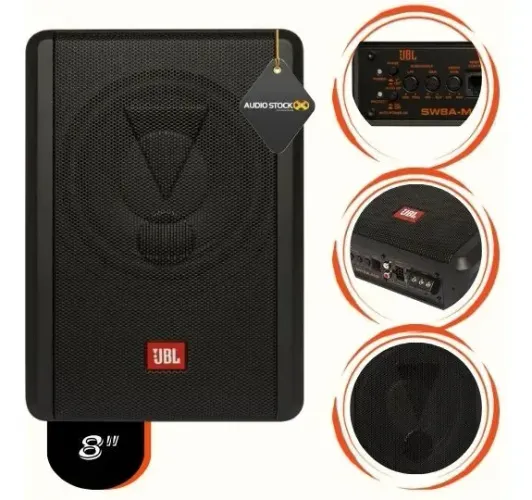 Sub Ativo 8 Polegadas Jbl Amplificada Slim Jbl Sw8 200w