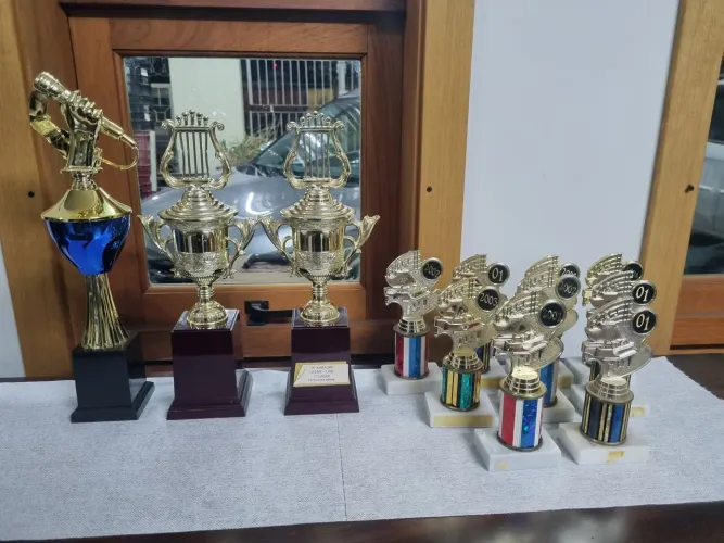 Lote de troféus de musica