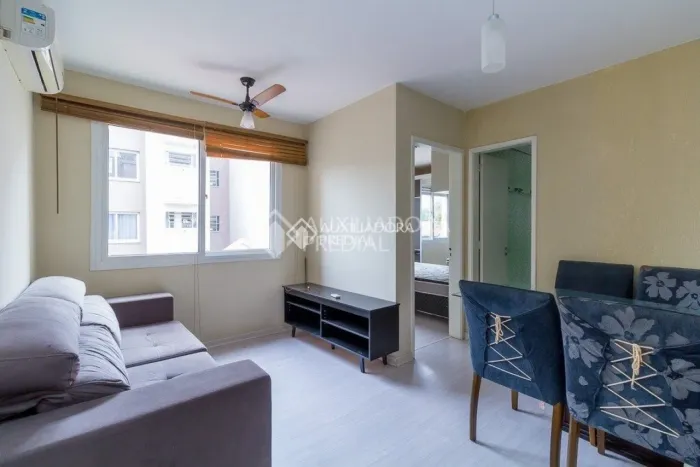 Apatamento, 1 dormitório semimobiliado, 46m² , 2º andar e prédio com salão de festas e por