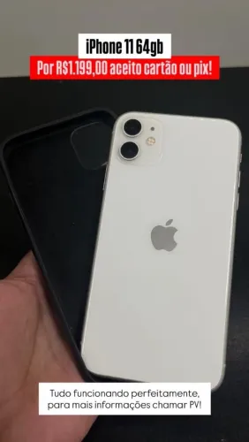 ? VENDO IPHONE 11 64GB - APARELHO SUPER CONSERVADO FUNCIONANDO TUDO PERFEITAMENTE ?