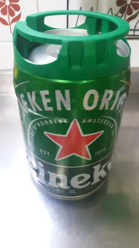 Kit 4 Lata Latão Heineken 5 Litros Vazia Decoração Artesanato