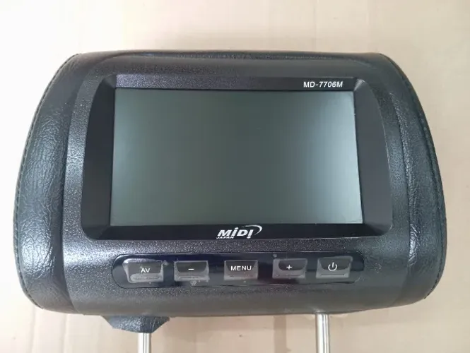 Encosto de Cabeça com Tela DVD/Monitor 7? Midi - Par