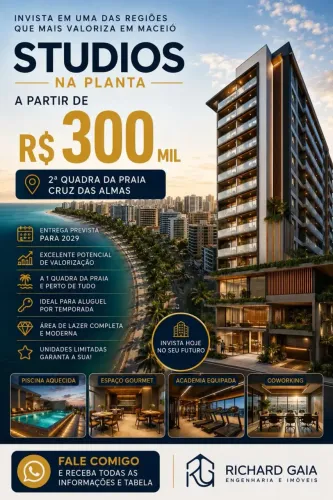 Imóvel para venda com 24 metros quadrados com 1 quarto em Cruz das Almas - Maceió - AL
