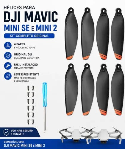 Kit 8 Helices Drone dji Mini Mavic Mini 2 SE
