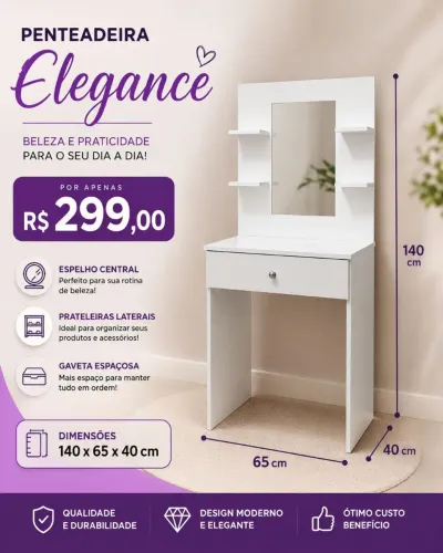 Penteadeira MDF 