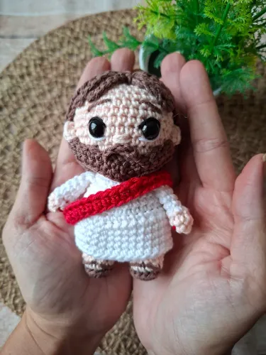 Meu Jesus de crochê amigurumi