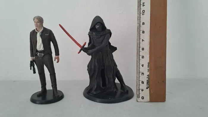 ** MT 2 Figuras de Ação Star Wars Deluxe Figurine Playset Disney Kylo Ren + Han Solo