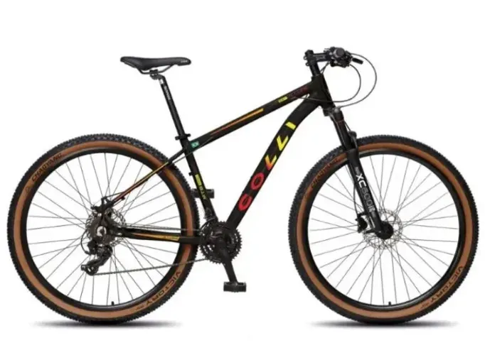 Bicicleta coli aro 29 allure preto/marrom