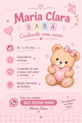 babá/cuidadora de criança - região noroeste de goiânia