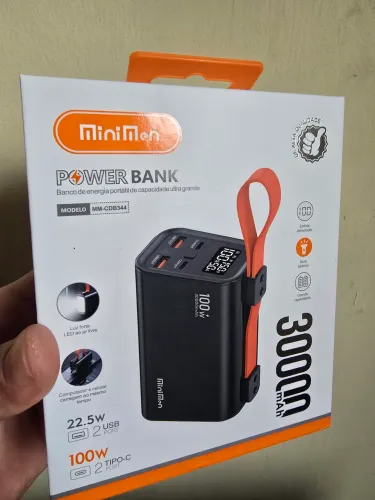 Powerbank 30.000 mAh Minimen compatível Starlink