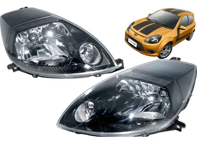 Farol Ford Ka 2008 2009 2010 2011 2012 2013 Novo Masc. Negra