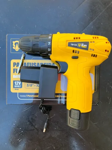 Parafusadeira Black Tools 12V com Bateria - Furadeira e Parafusadeira