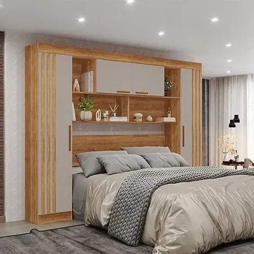 Roupeiro Apolo Modulado com nichos - Entrega e montagem grátis para Fortaleza