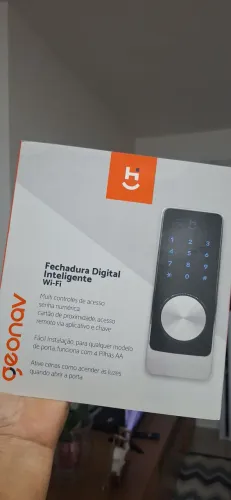 Fechadura Digital Inteligente Wi-Fi Geonav Nova  (aberta para testar).