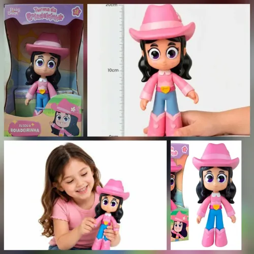 Boiadeirinha Ana Castela de 20 cm (modelo 1292 da Baby Brink/Novabrink)