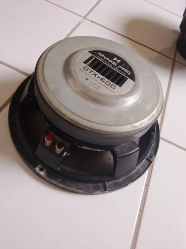 Uma caixa de som e 2 auto falante de 12 polegadas 1.200 RMS