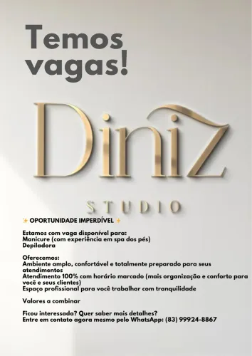 Vaga para manicure e depiladora 