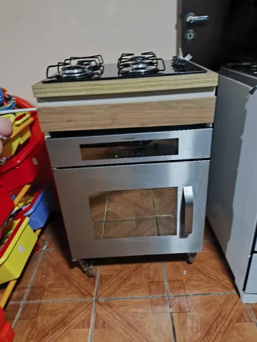 Balcão + Cooktop 4 Bocas + Forno elétrico Electrolux 127v Semi-novo 
