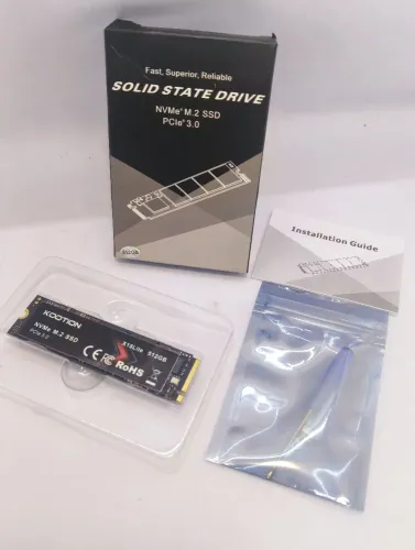 Upgrade de Velocidade 512GB NVMe Kootion M.2