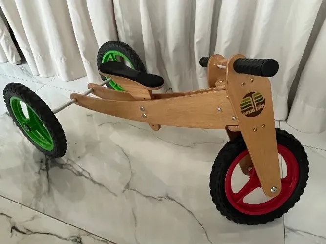 Bicicleta de Madeira 3 em 1 - Wood Bike