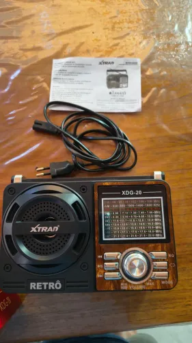 Rádio retro novo, am,FM, bateria,tomadaetc