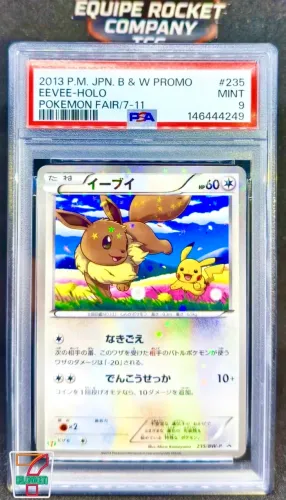 Eevee e Pikachu 7-eleven promo 2013 PSA 9