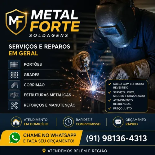 Soldagem metal forte