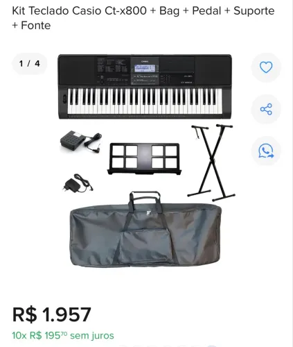Teclado Casio ct-x800 