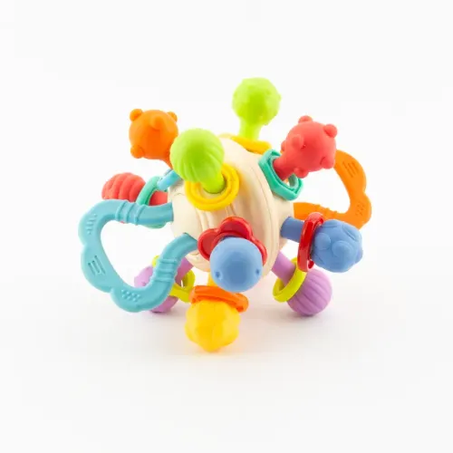 Mordedor Gira Baby Sensorial Bebê Macio Flexível Infantil