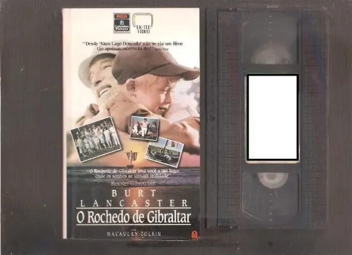 VHS O ROCHEDO DE GIBRALTAR - ORIGINAL - MACAULAY CULKIN - RARÍSSIMO - LEGENDADO