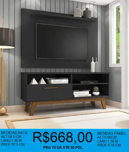 Conjunto rack/painel de otima qualidade - temos a pronta entrega