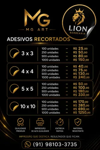 Adesivo recortado vinil