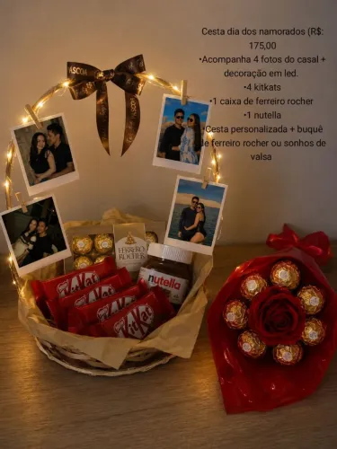 Cesta dia dos namorados <br>Presente Dia dos namorados