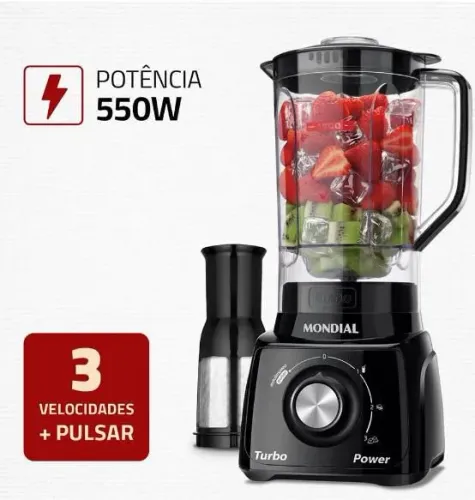 Liquidificador mundial turbo power