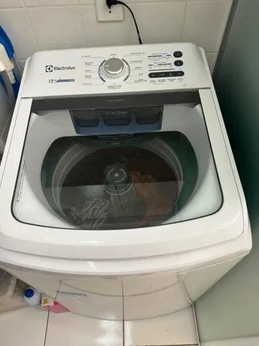 Máquina de lavar 13kg Electrolux Cesto Inox, Jet&clean Led13 Cor Branca