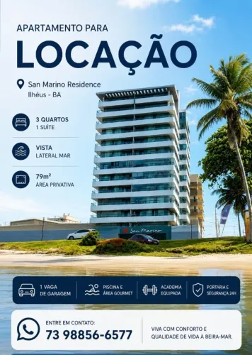 APARTAMENTO PARA LOCAÇÃO | 3 DORMITÓRIOS - SAN MARINO
