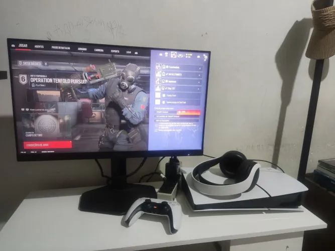 Ps5 Slim 1T + Fone + Mesa + Monitor