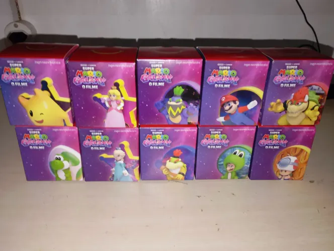 Coleção completa dos brinquedos do Mario edição MC Donald's