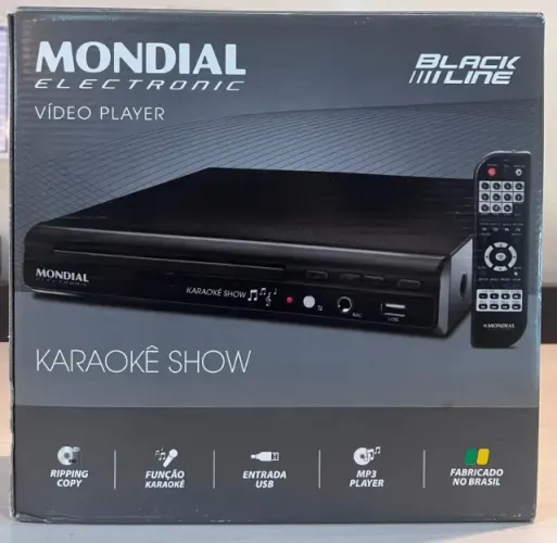 DVD PLAYER MONDIAL MODELO D-20 NOVO NA CAIXA