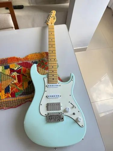 Guitarra Tagima Stella Brasil - Sonic Blue - pushpull instalado