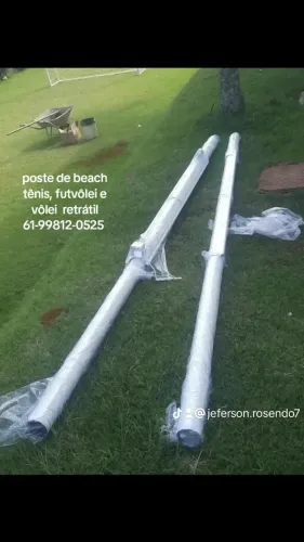 Posto de Beach Tênis Retrátil