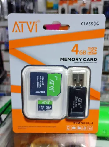 Kit Cartão de Memória 4Gb + Leitor Micro Sd - Novo - Ditudo Tech e Variedades 