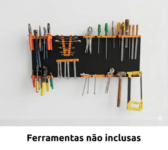 Painel para ferramentas - para 52 peças. Não acompanha as ferramentas