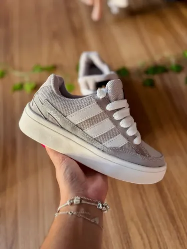 Tênis Casual | Unissex | Estilo Wcard Plataforma  Adidas | 34 ao 39 | Cinza 