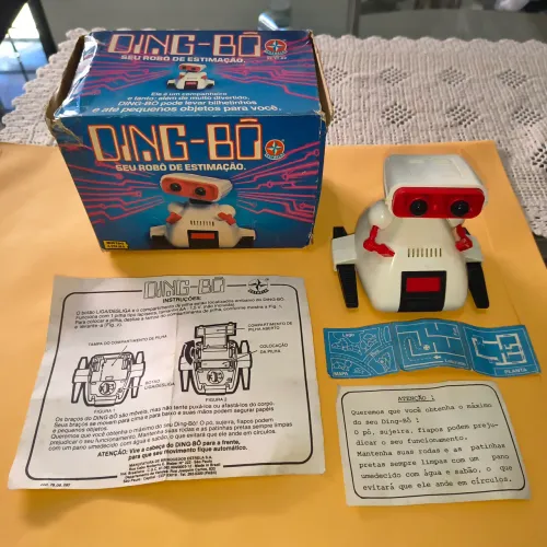 Robô Vintage Ding-Bô Estrela - Completo, Funcionando e Impecável (Relíquia!)