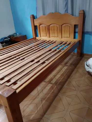 Cama Casal Madeira Maciça 