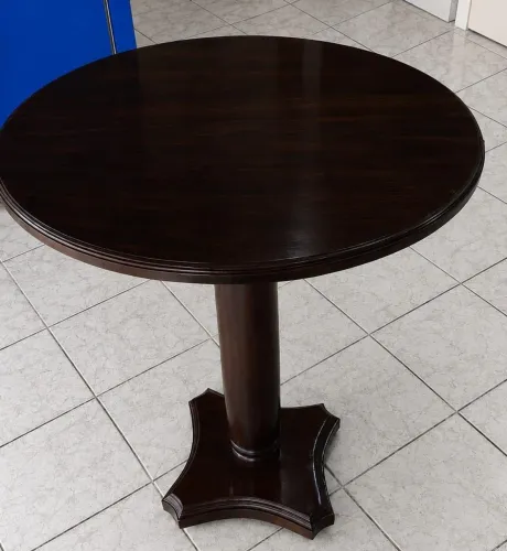 Mesa lateral de madeira nogueira (precinho pra sair logo ?)
