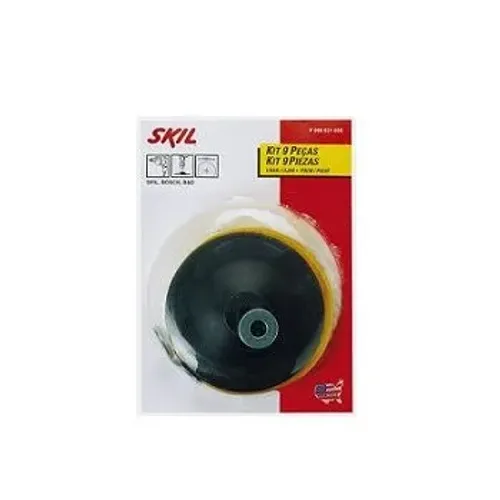 Kit Jogo Para Furadeira Polir E Lixar Skil 9 Peças Skil