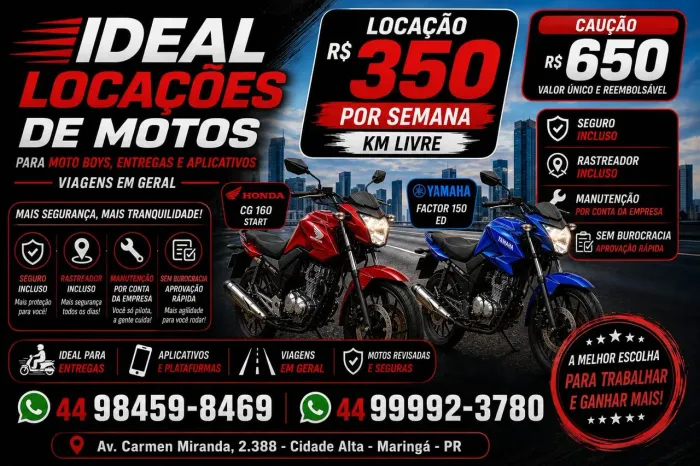 Aluguel de motos