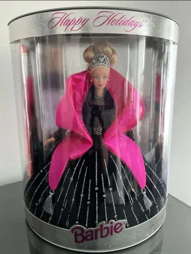 BONECA BARBIE LOIRA HOLIDAY 1998 NOVA LACRADA